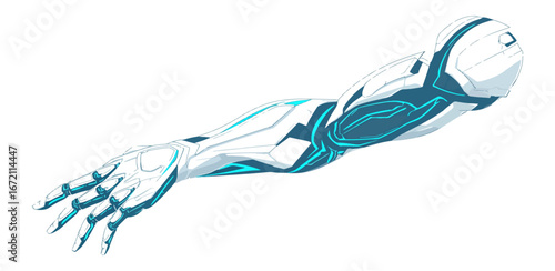 Futuristic robotic arm illustration
