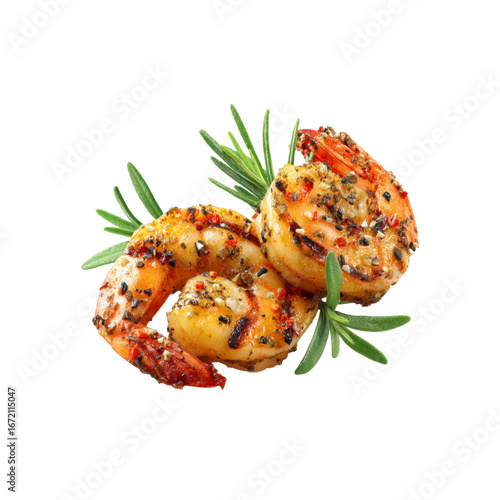 Delicious Grilled Shrimp with Rosemary and Spices