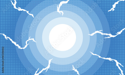 abstract comic background with lightning effect