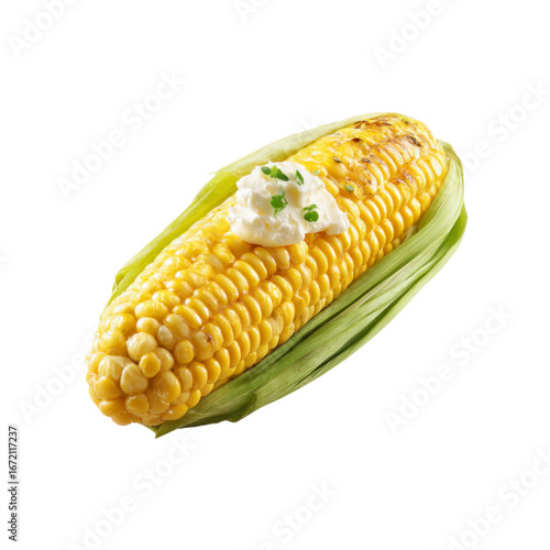 Grilled Corn on the Cob with Butter and Herbs