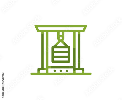 Industrial loading dock illustration