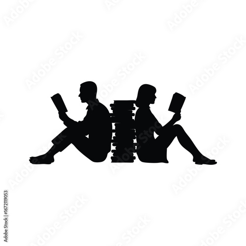 vector silhouettes of people