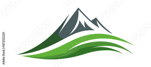 Mountain nature graphic design illustration image