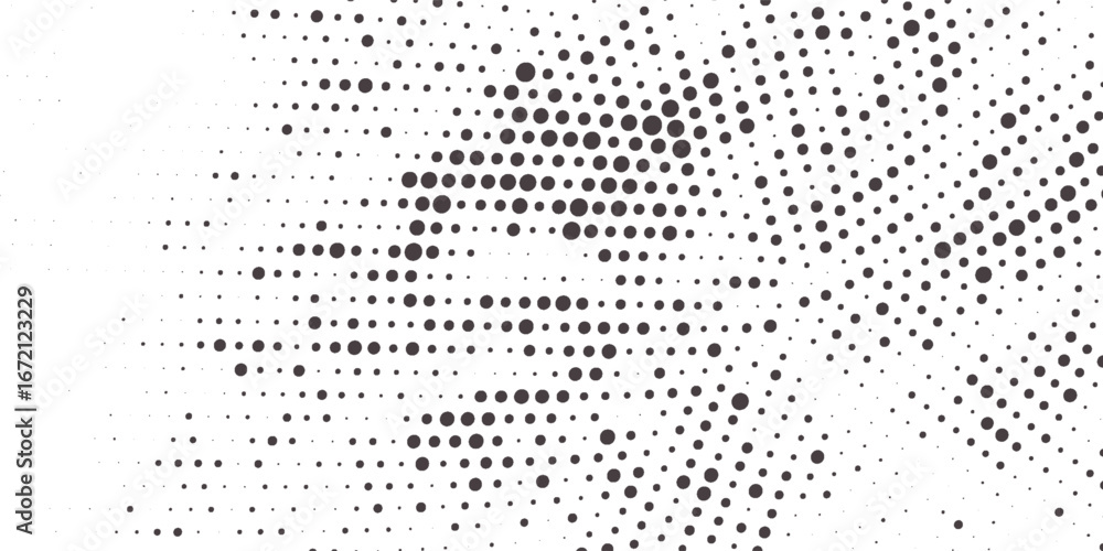 Top techno background. Big data visualization on dark space with dotted lines shape effect decoration. Modern graphic design element dots circle style concept for flyer, card, modern art