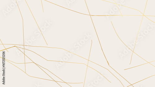 Gold Kintsugi crack pattern on whitish background