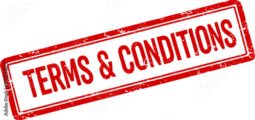 Terms & conditions grunge rubber stamp
