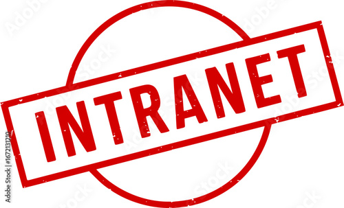 Intranet grunge rubber stamp
