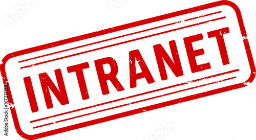 Intranet grunge rubber stamp
