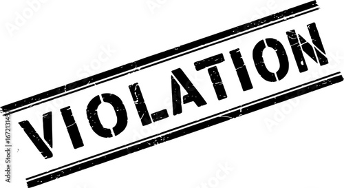 Violation grunge rubber stamp

