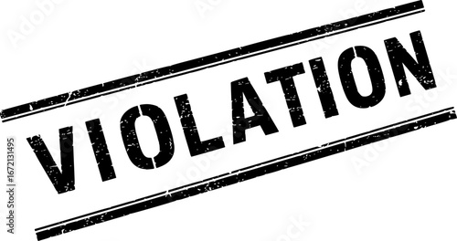 Violation grunge rubber stamp
