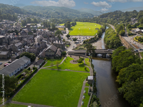Dolgellau is a town and community in Gwynedd, north-west Wales, lying on the River Wnion, a tributary of the River Mawddach. 