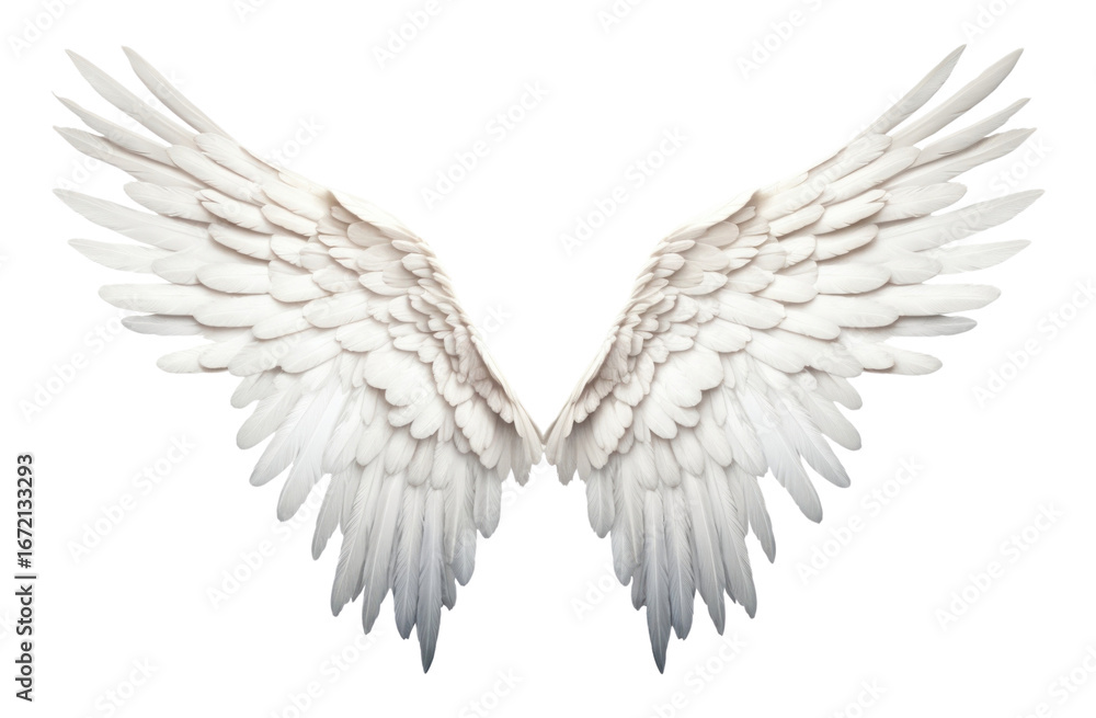Fototapeta premium PNG Wing angel white bird.