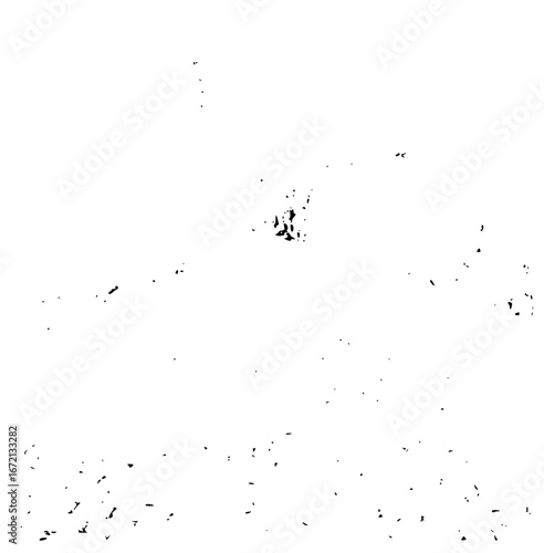 Distressed overlay texture with scattered black spots on a white background creating a grunge effect look