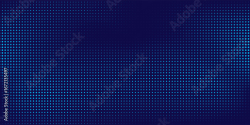 Abstract blue dynamic wavy line dotted texture blue bakcground. Dark blue copy blank space.