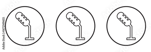 Microphone icon audio recording podcasting symbol, Microphone icon audio recording podcasting symbol eps 10