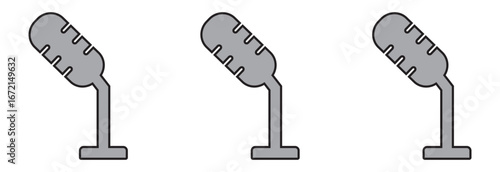 Microphone icon audio recording podcasting symbol, Microphone icon audio recording podcasting symbol eps 10