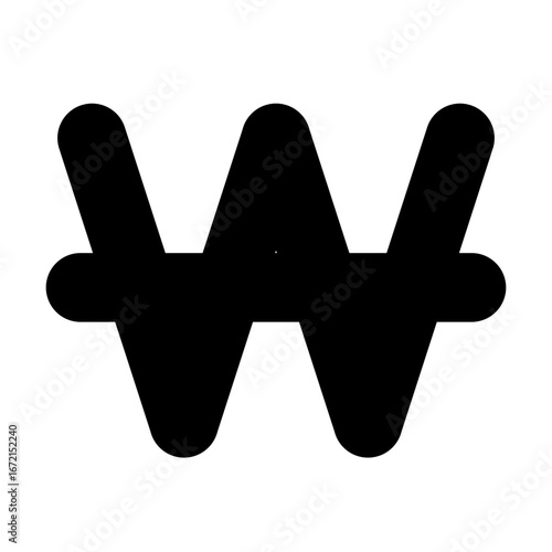 Won Icon Vector