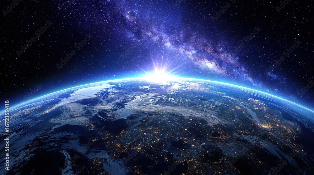 Fototapeta premium planet earth in space