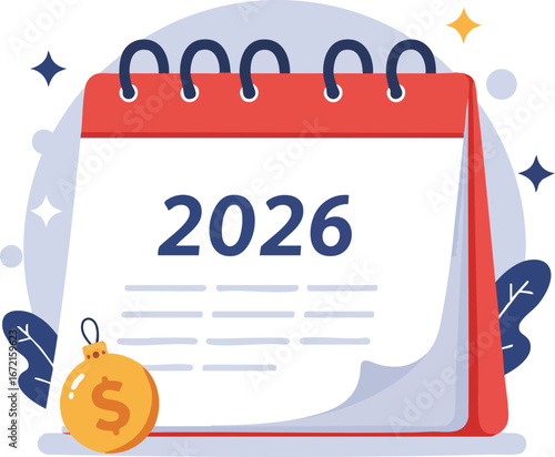 2026 Calendar Finance Planning New Year Goals Savings Investment