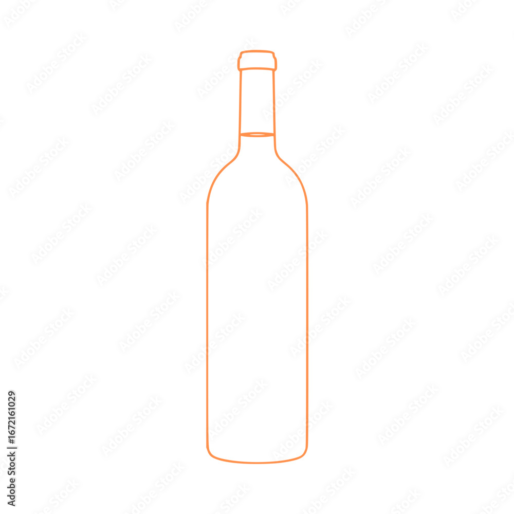 Elegant wine bottle vector illustration minimalist design scalable graphic for beverage and celebration themes Elegant wine bottle vector illustration minimalist design scalable graphic for beverage and celebration themes