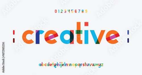 creative modern stylish calligraphy letter logo design. Typography colorful bold with color dot regular. vector illustrator
