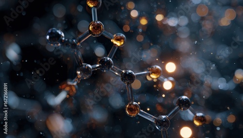 Molecular structure, bokeh effect