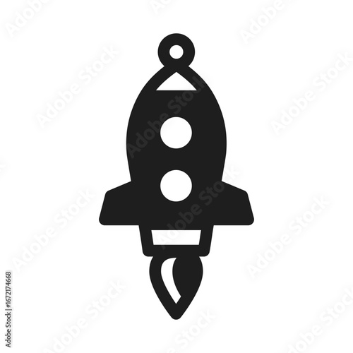Space rocket design for earrings, pendant or keychain. Spaceship сutout silhouette, jewelry cnc laser cut template for metal, wood or leather. Hanging bijouterie stencil