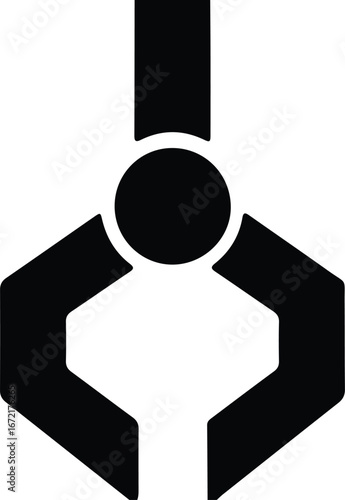 Illustrator Vector Claw Game Arcade Crane Machine Icon Symbol silhouette