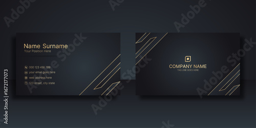 Modern luxury business card design, Creative minimalist and professional visiting card template