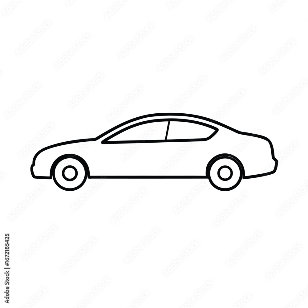 Fototapeta premium vector illustration of a car