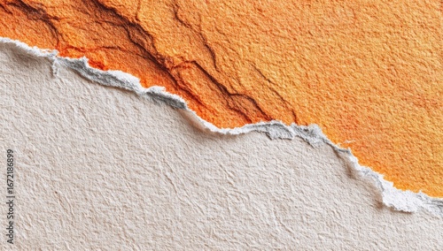 Torn paper textures in warm hues