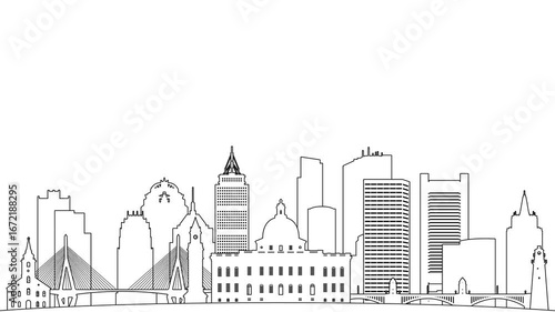 Professional Boston linear skyline pop-in