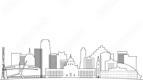 Professional Oklahoma City linear skyline pop-in