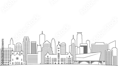 Professional Minneapolis linear skyline pop-in