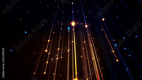 Futuristic digital backdrop featuring gradients and glowing flares
