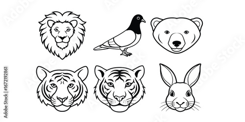 animal face vector