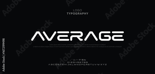 Creative modern technology alphabet fonts. Abstract typography urban sport, techno , fashion, digital, future creative logo font. vector illustration