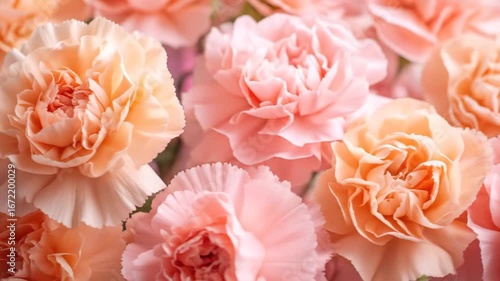 Wallpaper Mural Closeup pastel carnations bouquet Torontodigital.ca