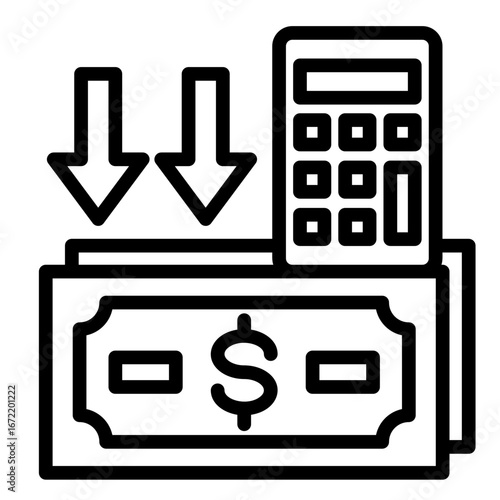 Cost  Icon Element For Design