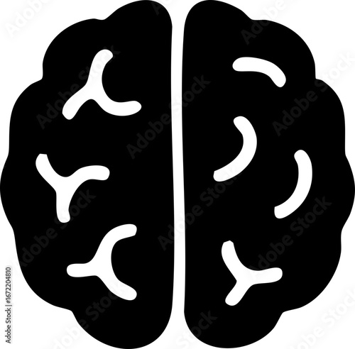 Brain Icon for Science and Knowledge