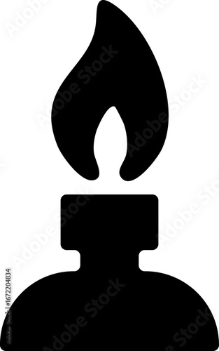 Bunsen Burner Laboratory Science Icon