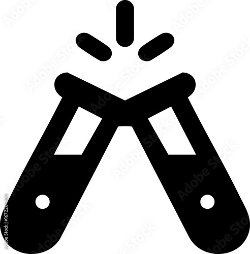 Chemistry Tube Icon for Lab Experiments
