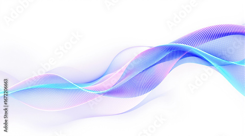 Glowing Data Wave