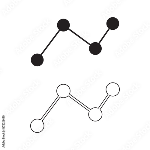 Technology icon. Vector linear icon isolated in black and white