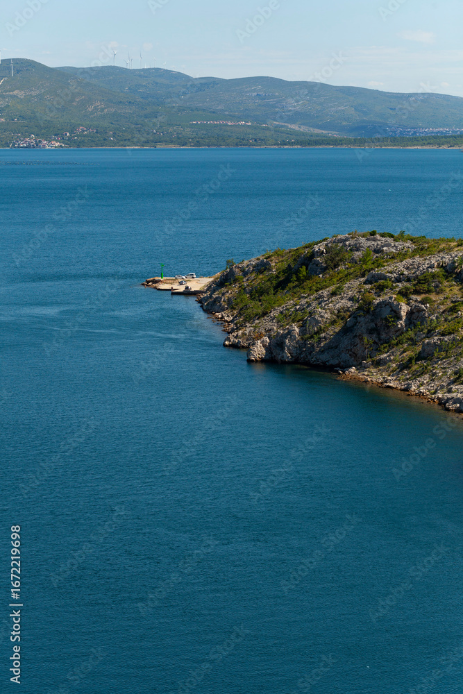 Fototapeta premium Rocky Island in Blue Sea