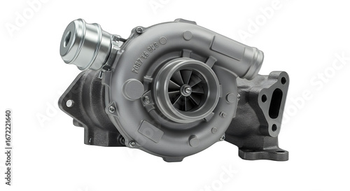 Turbocharger car part transparent image