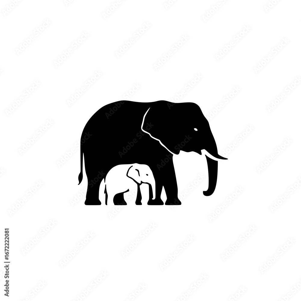Fototapeta premium elephant vector illustration