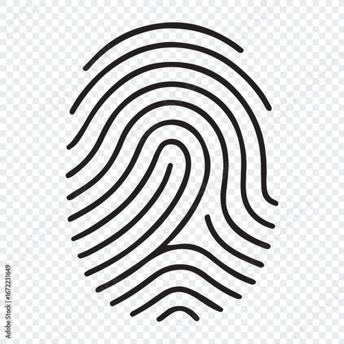 Abstract Fingerprint Icon for Security and Identity fingerprint, thumbprint, biometric, security, identity, authentication, verification, access, privacy, protection, data protection, 