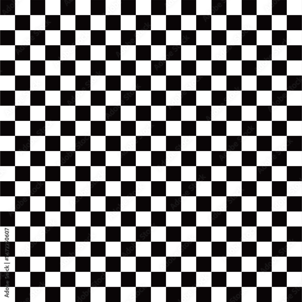 Fototapeta premium Monochrome Seamless Geometric Pattern - Checkered