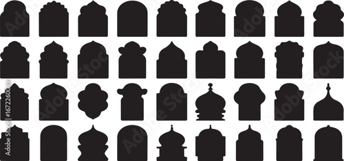 Silhouettes of diverse people in business attire standing in rows on white background, representing teamwork, diversity, and professional collaboration.